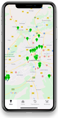 LightPAY screen shot 7 (map) chèque repas digital - digital meal voucher Luxembourg